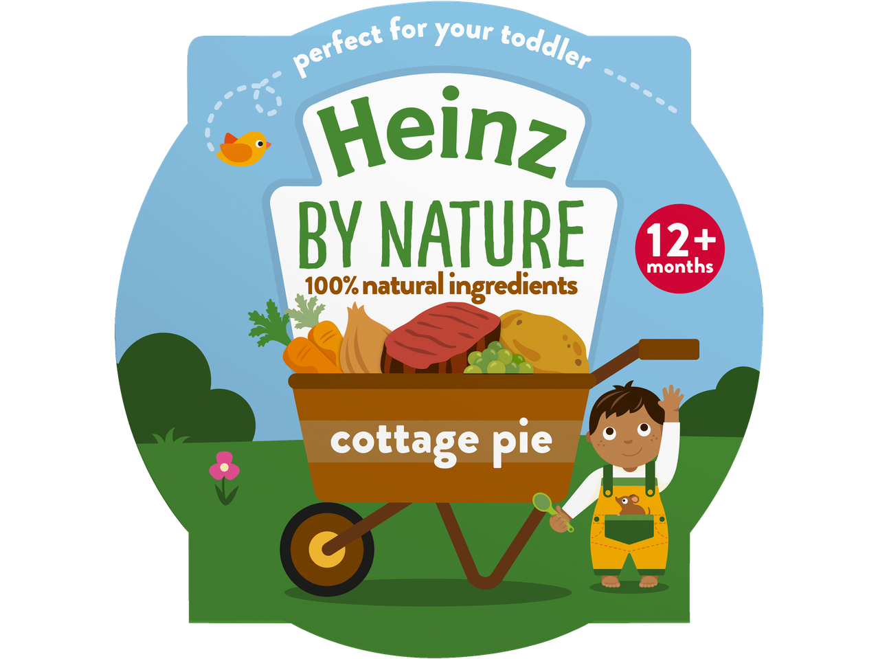 Heinz By Nature Cottage Pie Dinner for 12+ months, with 100% natural ingredients.
