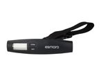 Sort digital bagagevægt med en skærm og knapper, der viser 'ZERO' og 'UNIT'.