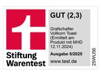 Stiftung Warentest Bewertung: Grafschafter Vollkorn Toast.