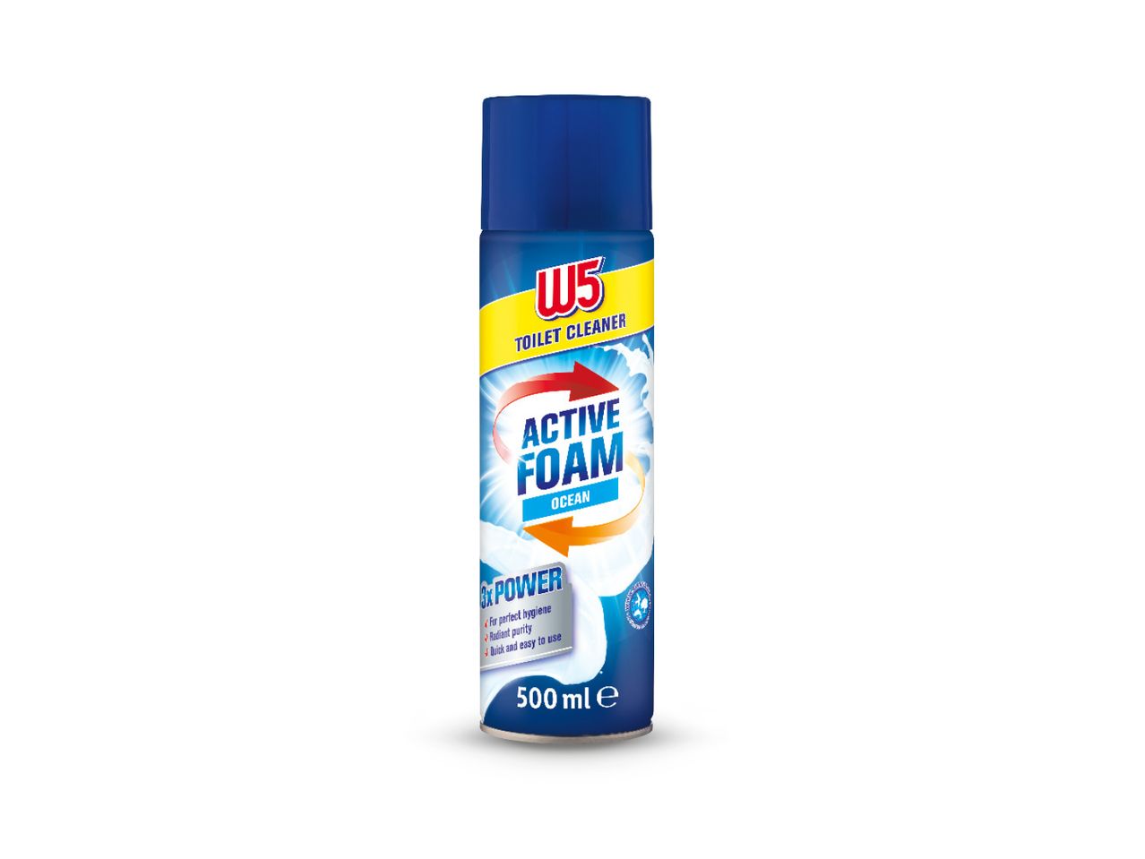 W5 sredstvo za čišćenje WC-a s aktivnom pjenom, miris oceana, 500 ml.