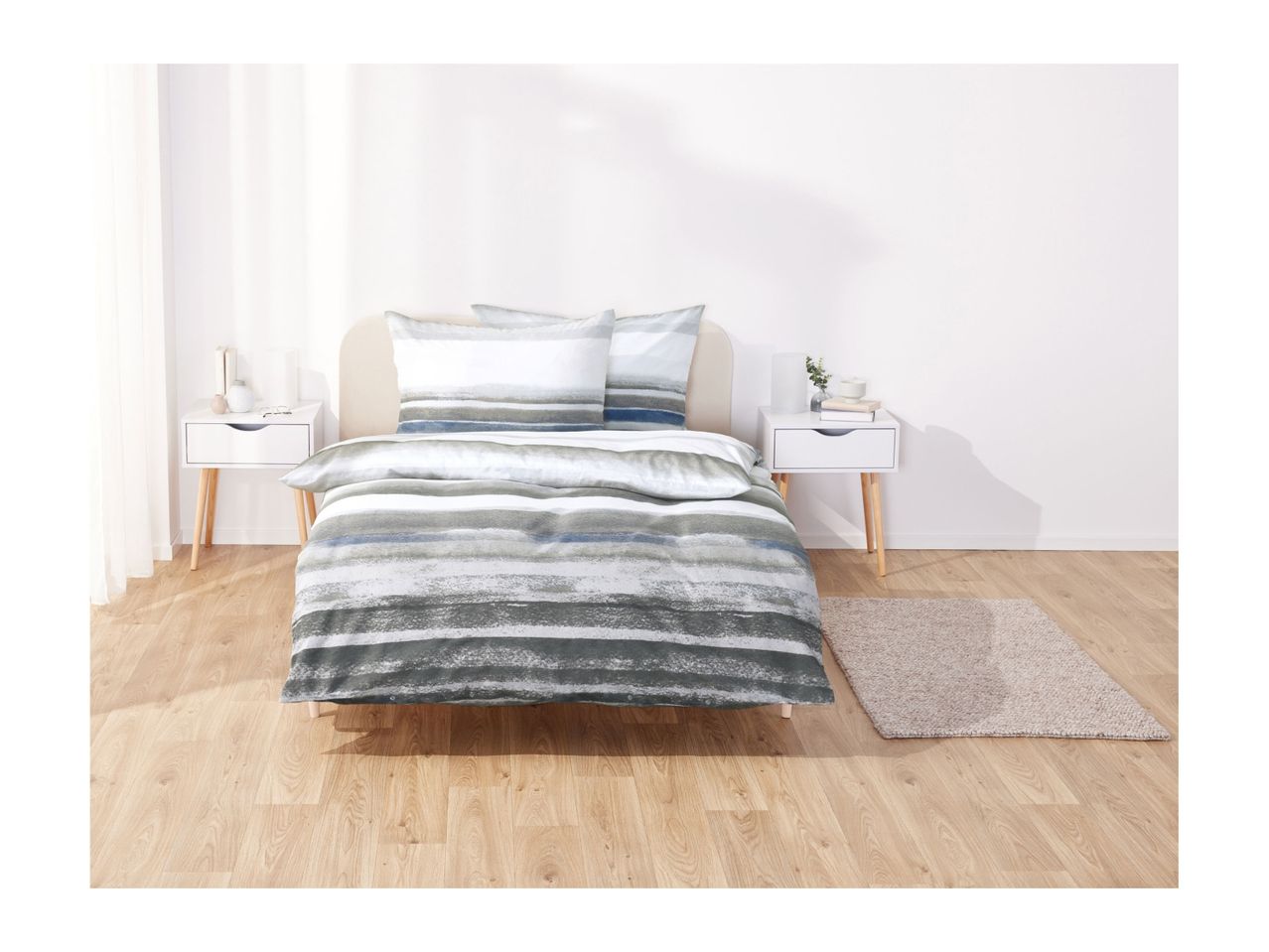 Go to full screen view: Livarno Home Renforcé Duvet Cover Set - King - Image 3