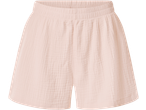 Pantaloni scurți de pijama din muselină ESMARA roz deschis, cu talie elastică.