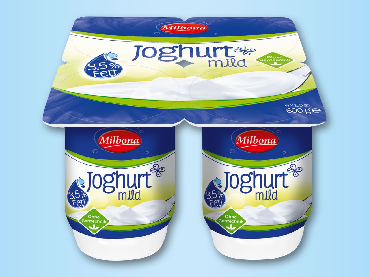 Gehe zu Vollbildansicht: Milbona Joghurt mild - Bild 1