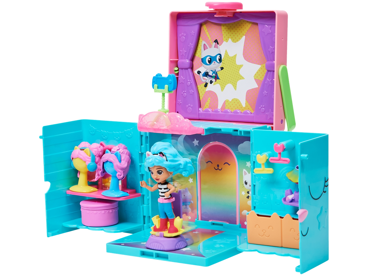 Gioco portatile ‘‘guardaroba arcobaleno’’ “Gabby’s Dollhouse”