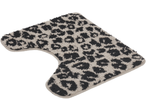 Πατάκι τουαλέτας με λεοπάρ σχέδιο σε μαύρο και λευκό