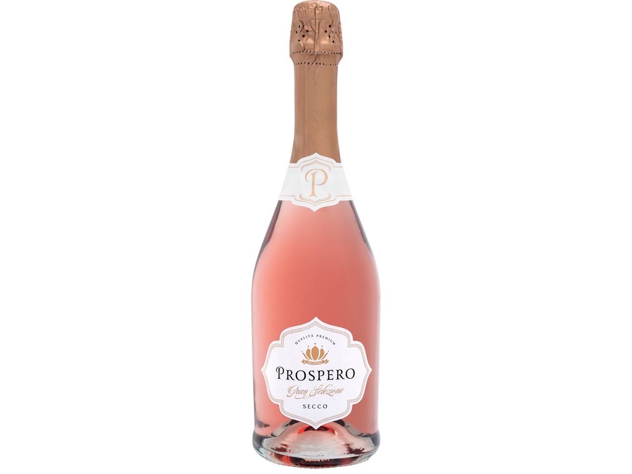 Розово Prosecco вино в бутилка.