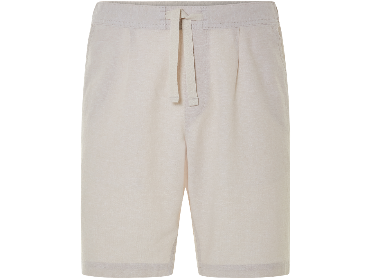 Beige dressipüksid nööriga.