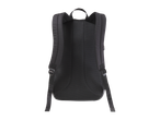 Costas da mochila preta CRIVIT® com alças acolchoadas e forro de malha