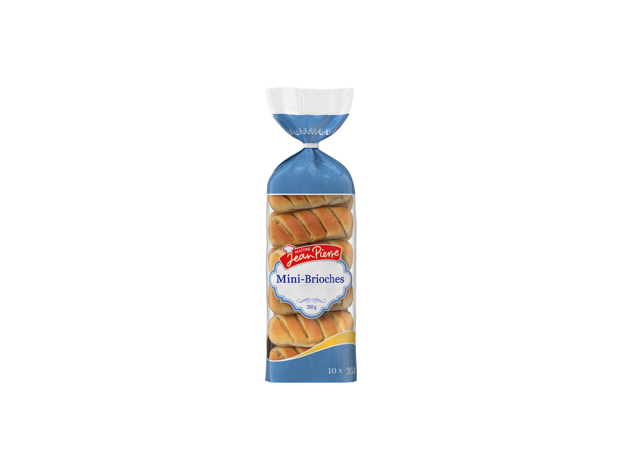Emballage de Mini-Brioches Maître Jean Pierre, 10 x 35g.