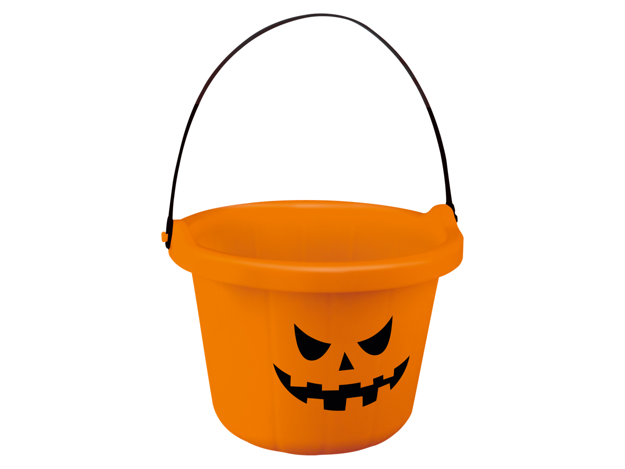 LIVARNO home Trick or Treat Bucket with a jack-o'-lantern face
