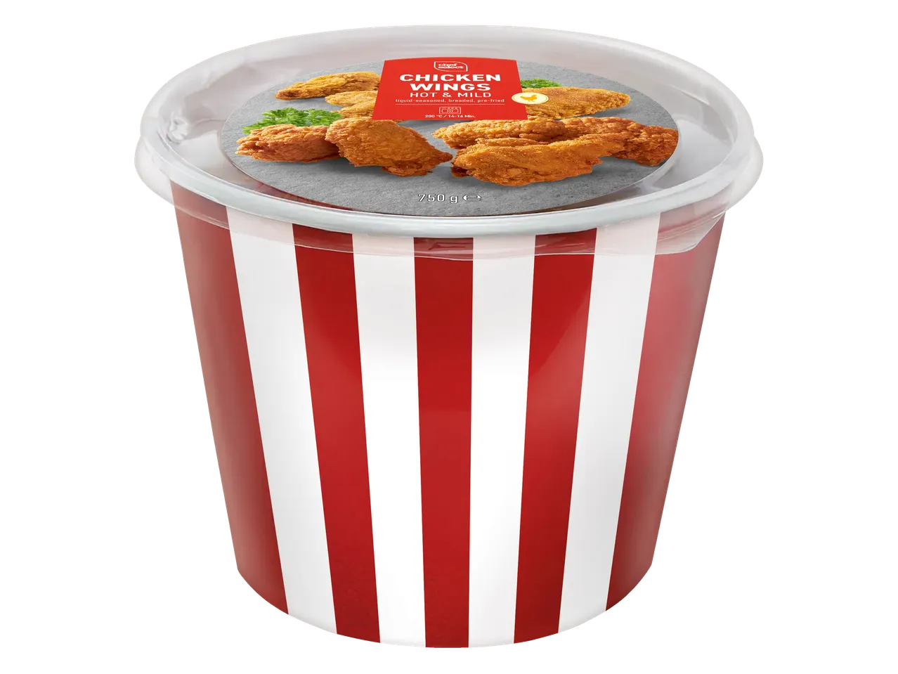 Chef Select kippenvleugelsmix, hot & mild, 750g.