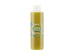 Naturi's Green Genius juice: apple, pear, cucumber, lime, matcha & vitamins.