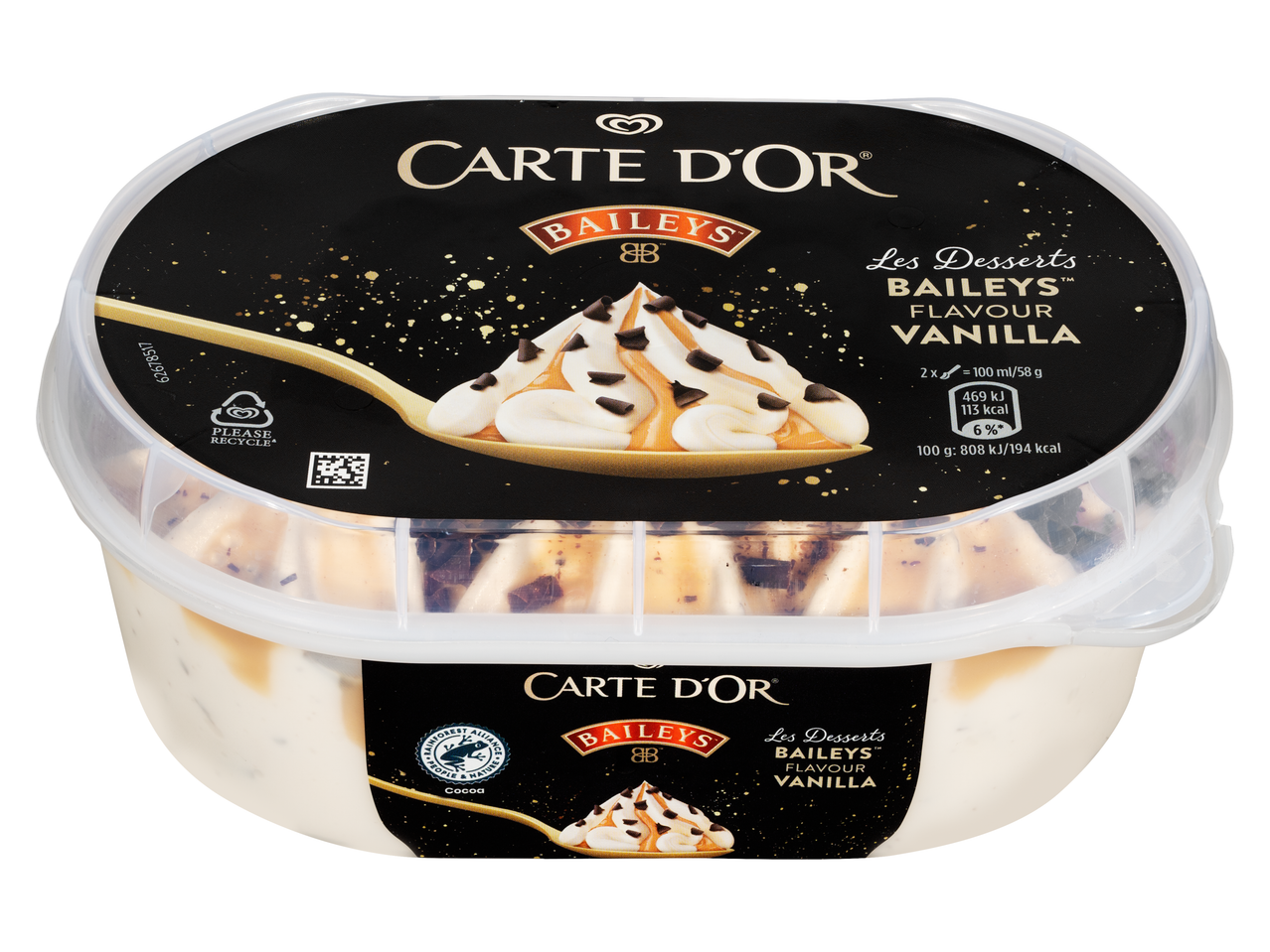 Carte D'Or fagylalt doboz Baileys vanília ízesítéssel.