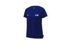 Maglietta blu da donna Crivit con logo Lidl Trek.