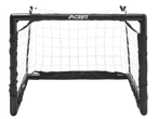 Футболна врата Crivit с черна рамка и бяла мрежа.