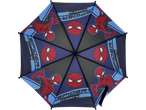 Barnparaply med Spiderman-motiv.