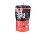 Milbona High Protein Strawberry Quark-Yogurt pouch met 24g proteïne en Nutri-Score A