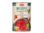 Barresa Biologische gehakte tomaten met basilicum, Italiaanse bio tomaten.