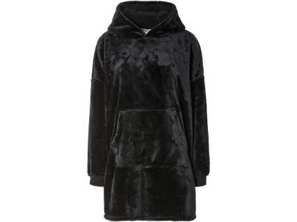 Oversize-Plüschhoodie