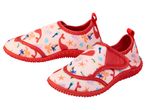 Kids' water shoes with ocean animal print.