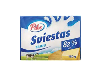 Sviestas, 82 %
