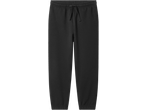 Black kids' joggers with an elasticated waistband and drawstring