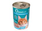 Sweetcat: felnőtt macskáknak való nedves eledel, hal szószban, 415 g.