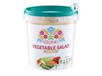 A large bucket of Krunchy Vegetable Salad.