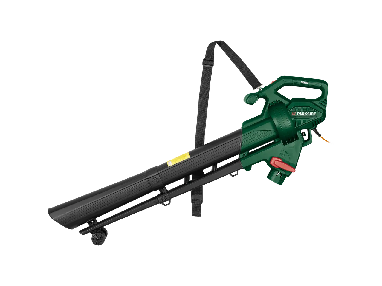 PARKSIDE® 2600W Electric Leaf Blower & Vacuum with shoulder strap and wheels