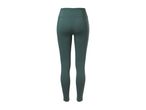 Back view of some teal women's high-waisted leggings.