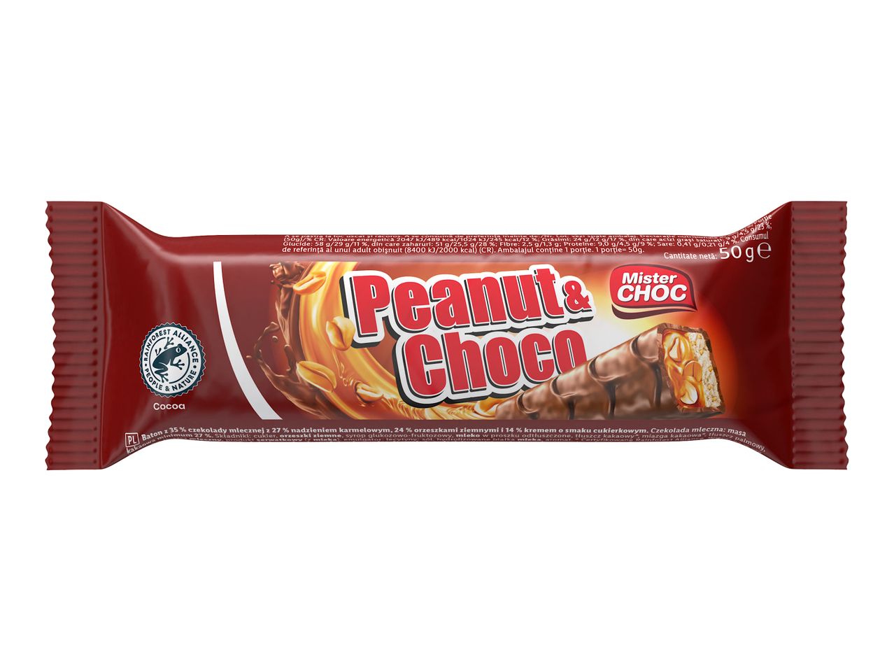 Baton de ciocolată cu arahide Peanut Choco.