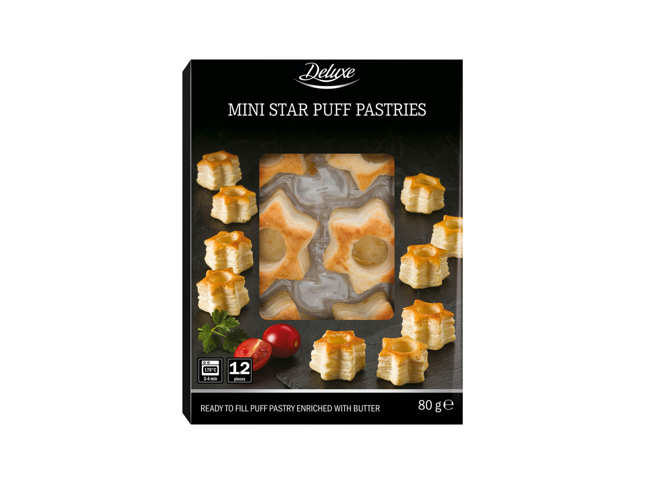 Mini vol-au-vents a forma di stella