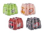Fire pakker Jolly sodavand: lime, appelsin, cola og sukkerfri cola.