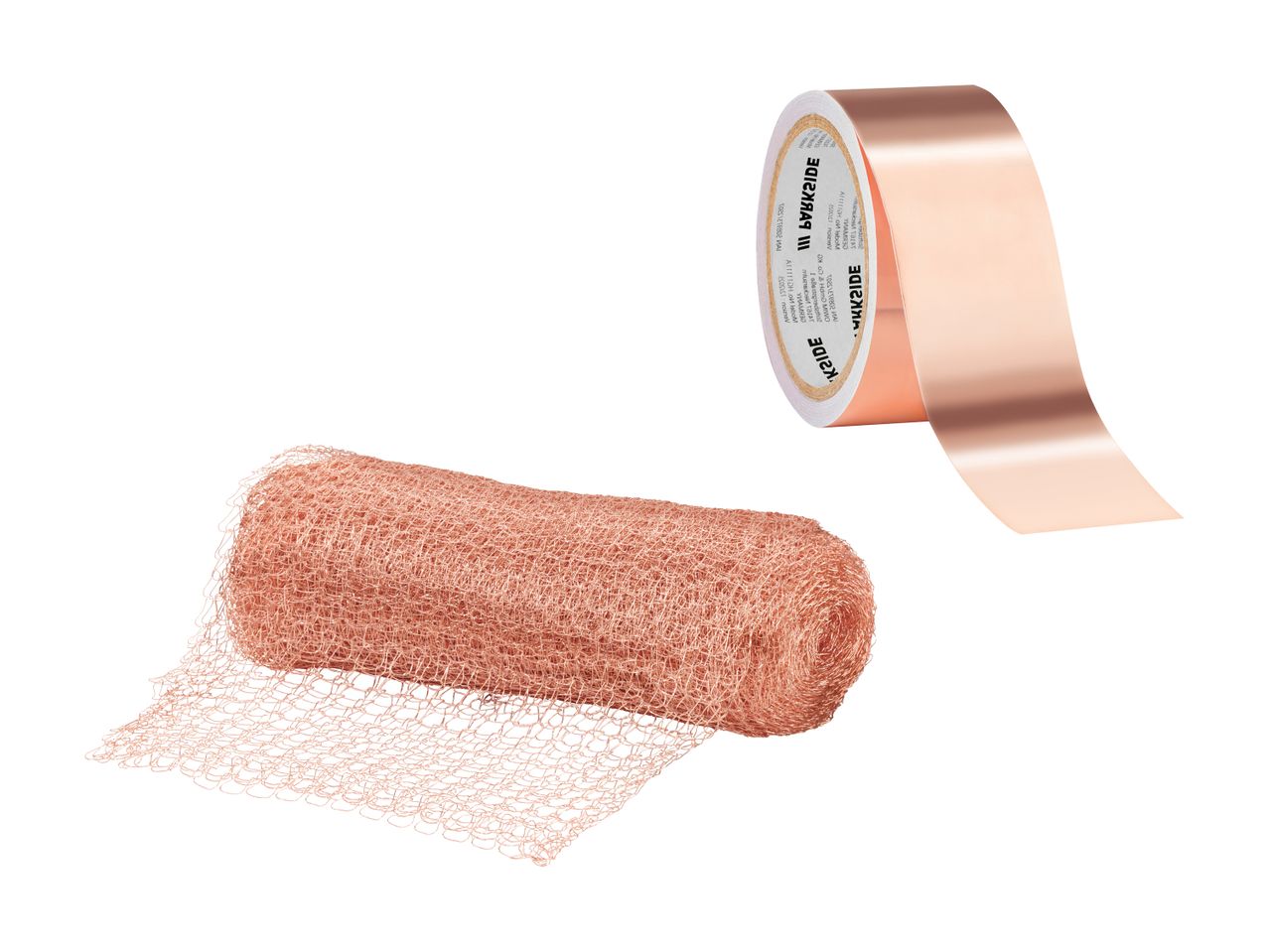 Kobbernet og kobbertape til skadedyrsbekæmpelse.