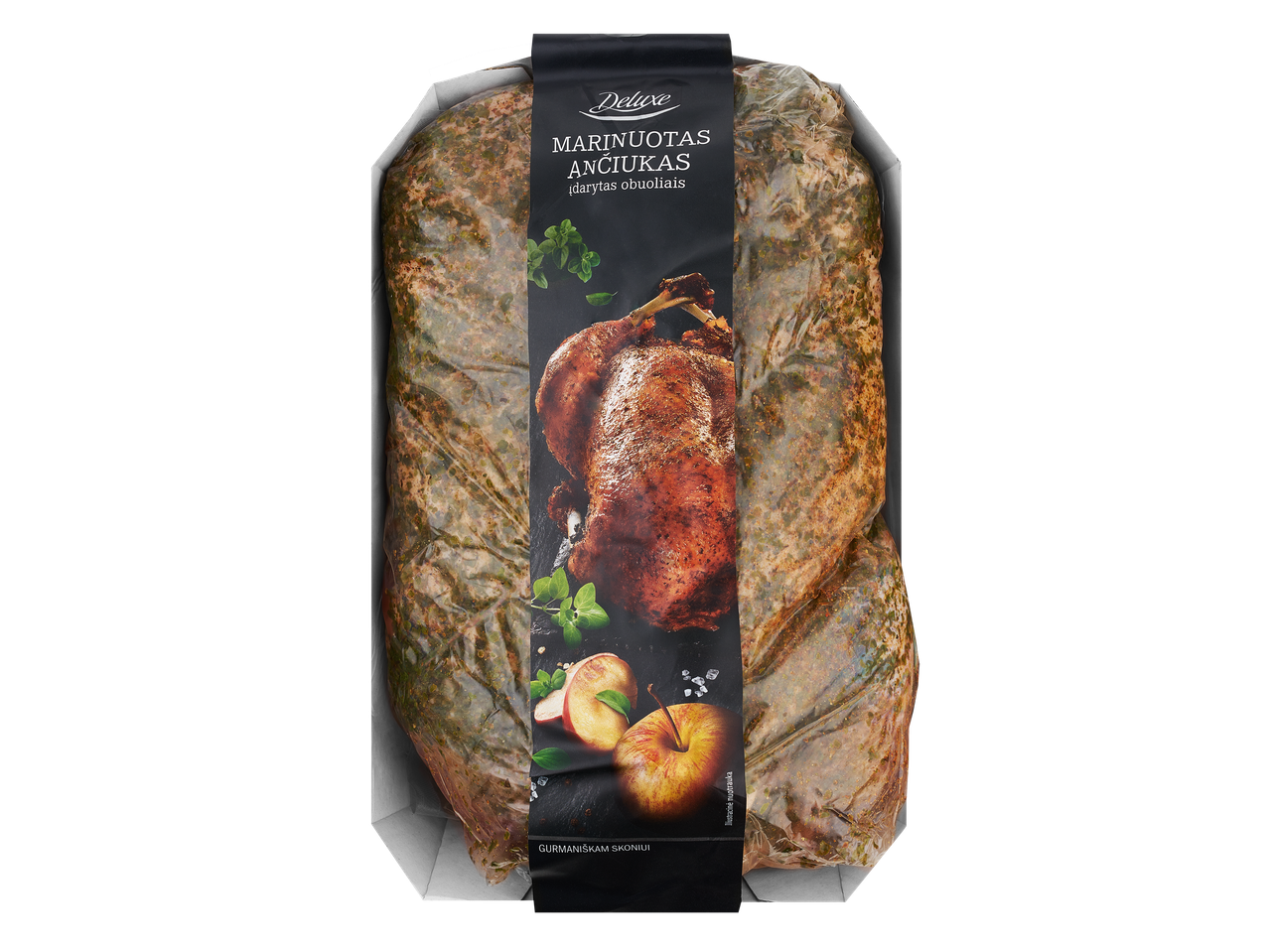 Deluxe marinuotas antis su obuoliais.