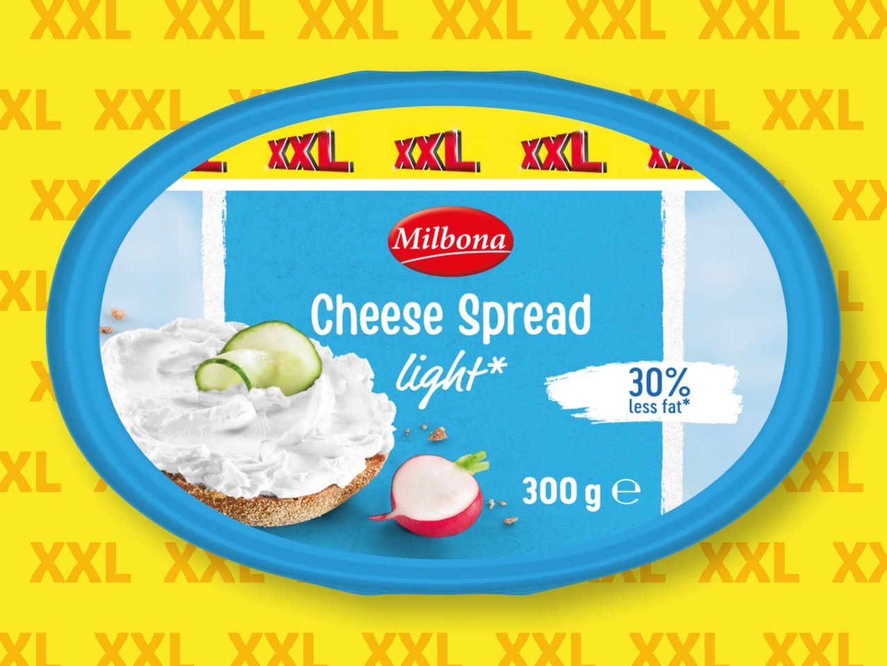 Лека кашкавалева паста Milbona с 30% по-малко мазнини.