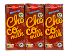 Drie pakken Milbona Halbvolle chocolademelk.