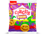 Sondey Cookie Circus speculaas koeken in een kleurrijk zakje.