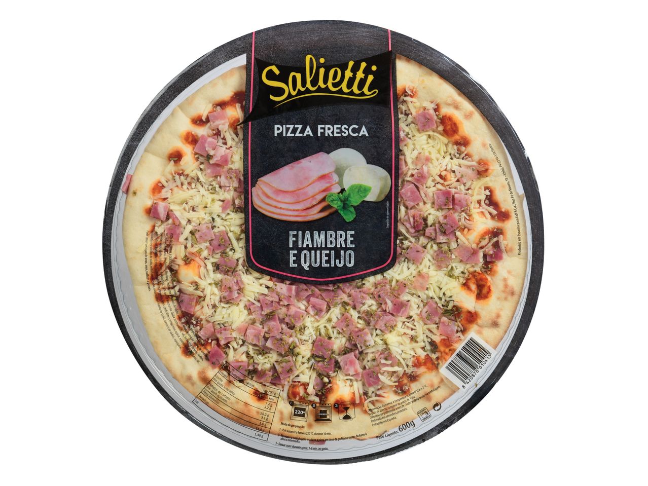Ver empliada: Salietti® Pizza Familiar Fiambre e Queijo - Imagem 1