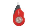 A red Crelando correction tape dispenser.