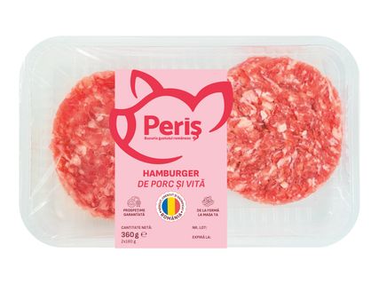 Hamburger de porc și vită