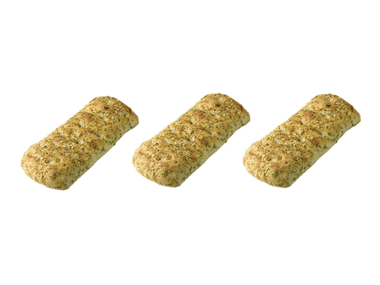 3 for 1 In-Store Bakery Rosemary and Sea Salt Focaccia Roll - Lidl Plus Price
