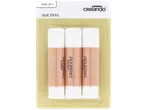 CRELANDO lijmstiften, 3-pack, in transparante verpakking.