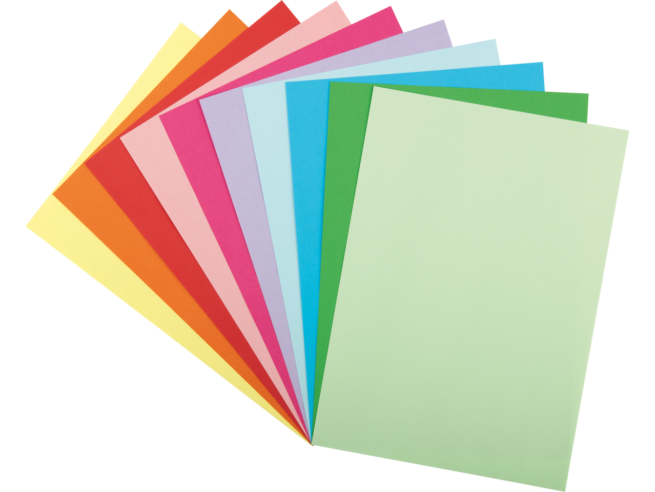 Crelando® Farbpapier-Mix: Ветрило от цветна хартия за занаяти в различни нюанси.