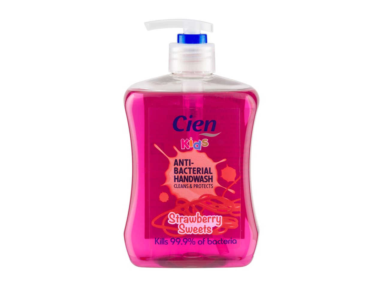 Cien Kids anti-bacterial handwash, strawberry scent.