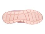 Pink sneaker sole with a textured grip pattern