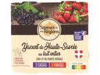 Yaourts de Haute-Savoie Saveurs des Régions aux fruits rouges et raisins.