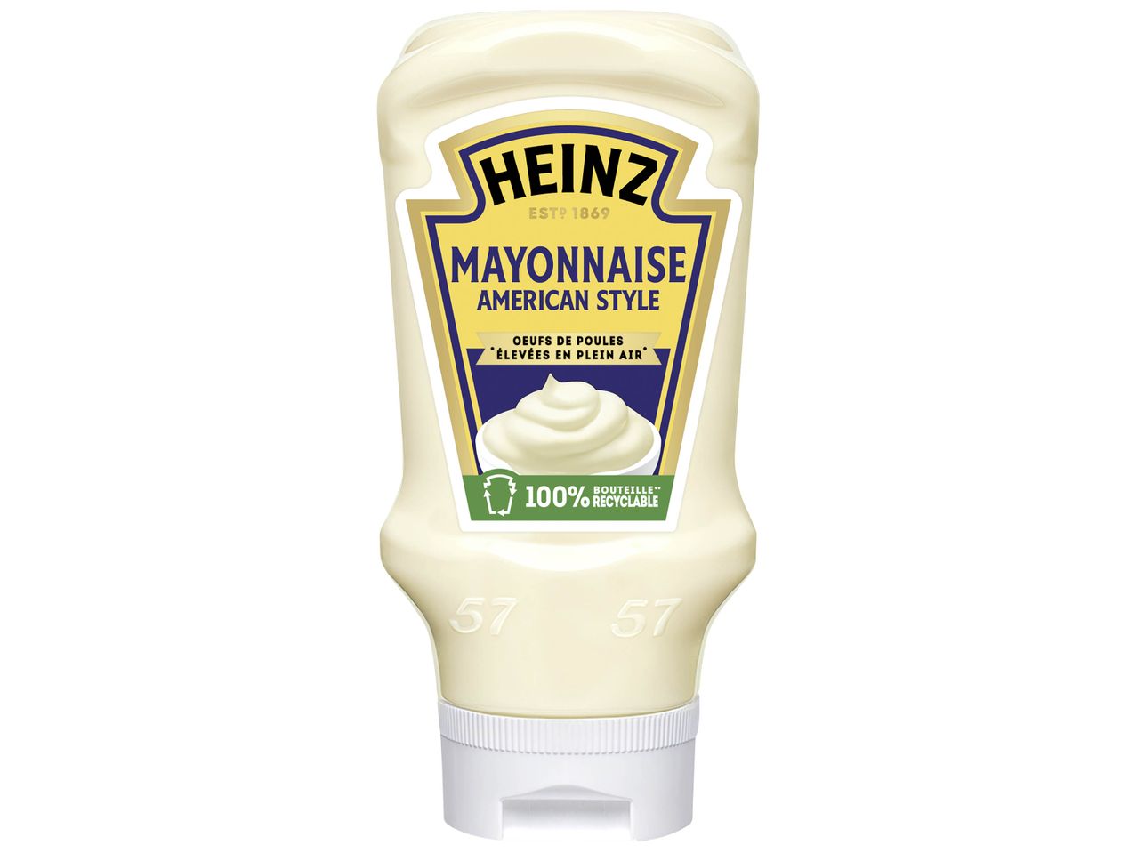 Bouteille de mayonnaise Heinz.