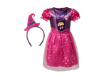 Paw Patrol Skye Hexenkostüm mit einem Kleid und einem Hexenhut-Haarreif