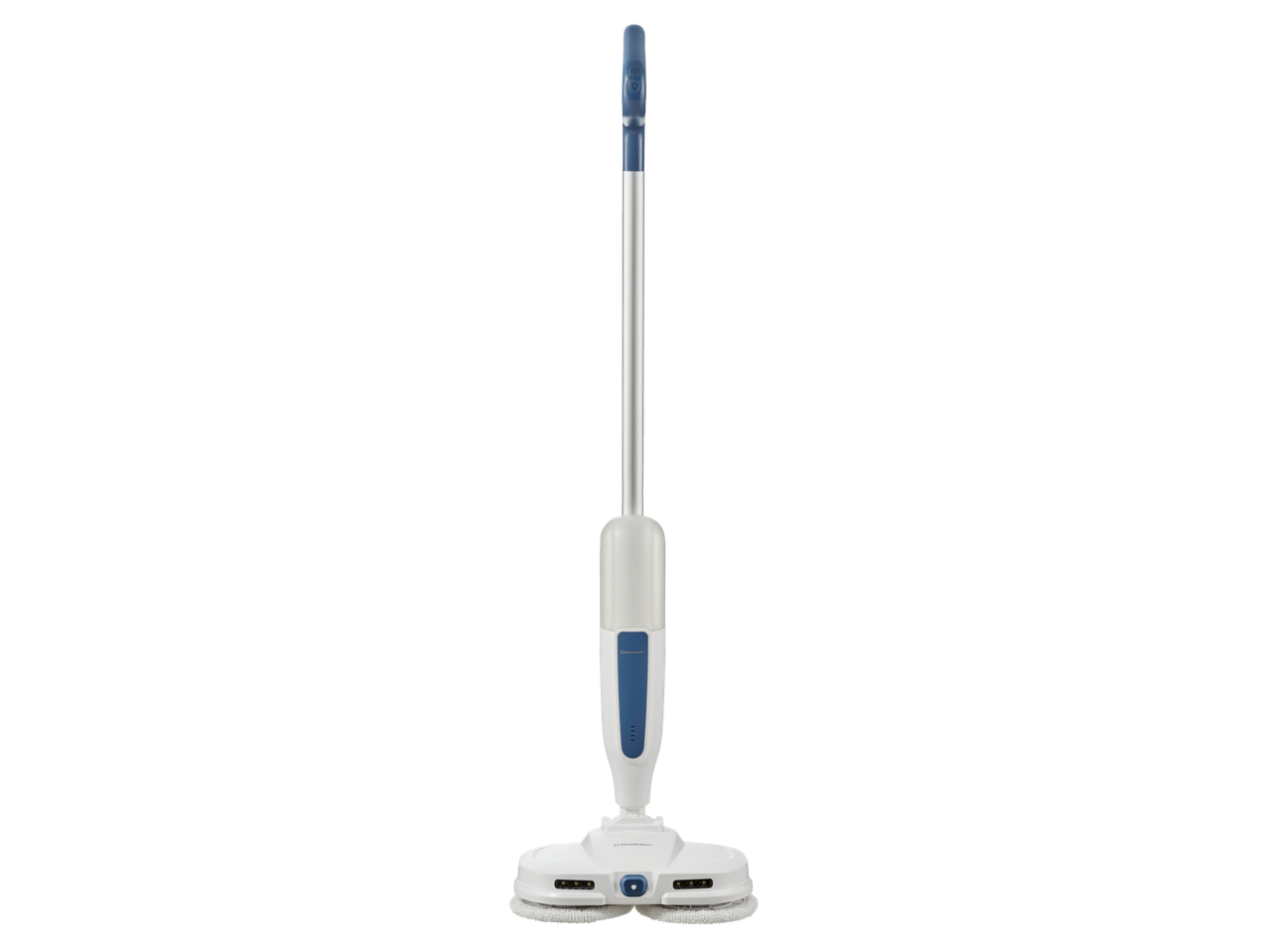 Mopa elétrica Silvercrest® com função de pulverização, branca e azul